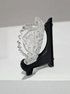 Bol en cristal à motif étoilé, américain, en verre taillé brillant américain, années 1920.