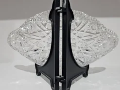 Bol en cristal à motif étoilé, américain, en verre taillé brillant américain, années 1920.