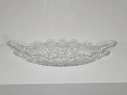 Bol en cristal à motif étoilé, américain, en verre taillé brillant américain, années 1920.