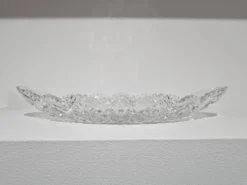 Bol en cristal à motif étoilé, américain, en verre taillé brillant américain, années 1920.
