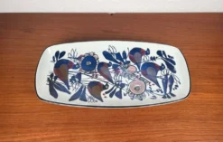 Bol en porcelaine danoise Tenera de style mid-century moderne avec motif d'oiseau par Kari Christensen pour Aluminia Royal Copenhagen, années 1960.
