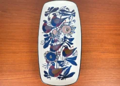 Bol en porcelaine danoise Tenera de style mid-century moderne avec motif d'oiseau par Kari Christensen pour Aluminia Royal Copenhagen, années 1960.
