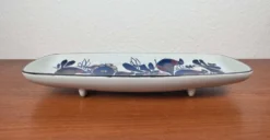 Bol en porcelaine danoise Tenera de style mid-century moderne avec motif d'oiseau par Kari Christensen pour Aluminia Royal Copenhagen, années 1960.