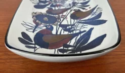Bol en porcelaine danoise Tenera de style mid-century moderne avec motif d'oiseau par Kari Christensen pour Aluminia Royal Copenhagen, années 1960.
