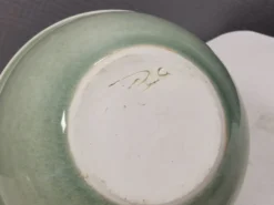 Bol en porcelaine de style danois des années 50 par Poul Erik Eliasen, années 1980.