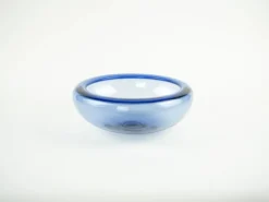 Bol en verre bleu, design danois, années 1970, fabriqué par Holmegaard