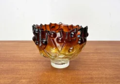 Bol en verre d'art moderne du milieu du siècle par Kai Blomqvist pour Kumela, Finlande, années 1960.