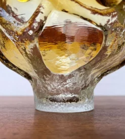 Bol en verre d'art moderne du milieu du siècle par Kai Blomqvist pour Kumela, Finlande, années 1960.