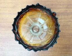 Bol en verre d'art moderne du milieu du siècle par Kai Blomqvist pour Kumela, Finlande, années 1960.