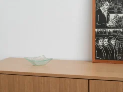 Bol en verre, design danois, années 1970, fabriqué au Danemark