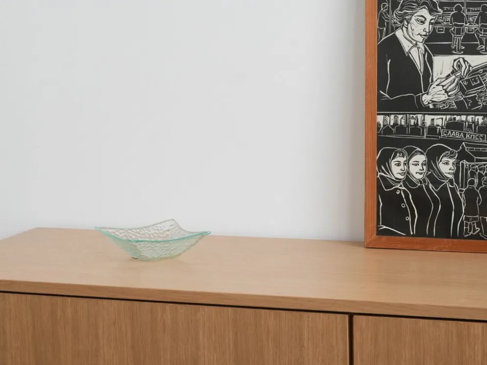 Bol en verre, design danois, années 1970, fabriqué au Danemark