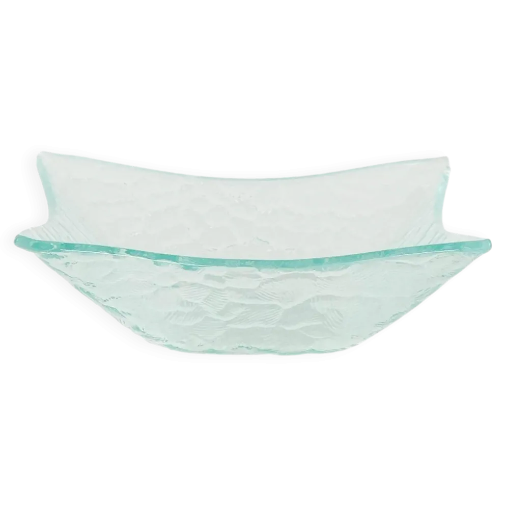 Bol en verre, design danois, années 1970, fabriqué au Danemark