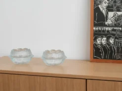 Bol en verre, design danois, années 1980, fabricant : Holmegaard, designer : Sidse