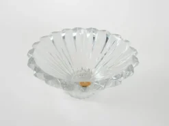 Bol en verre, design finlandais, années 1970, fabriqué par Riihimäen Lasi