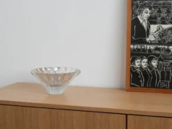 Bol en verre, design finlandais, années 1970, fabriqué par Riihimäen Lasi
