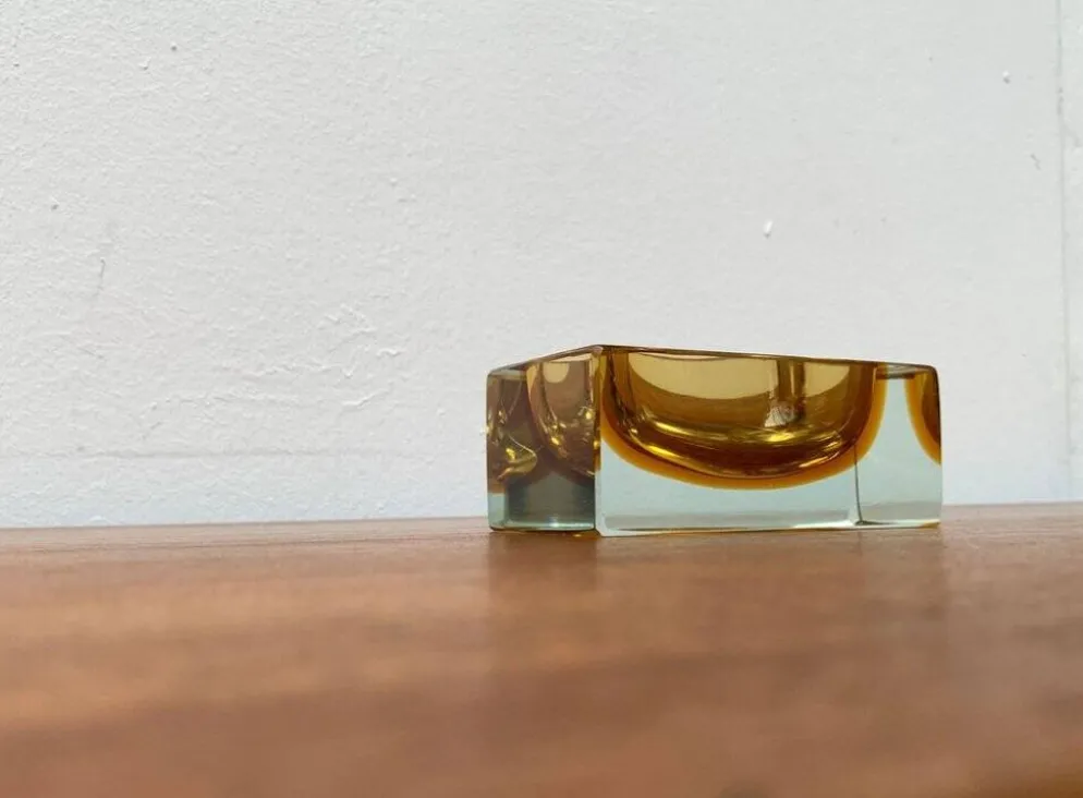 Bol en verre Murano Sommerso des années 1960