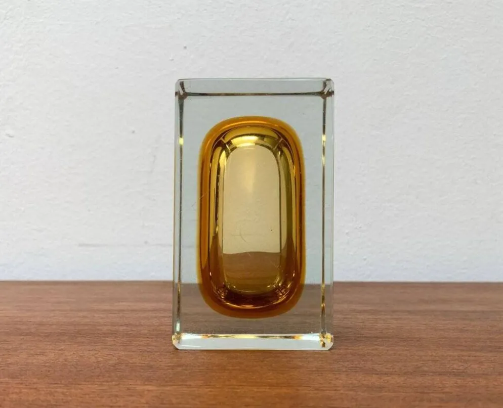 Bol en verre Murano Sommerso des années 1960