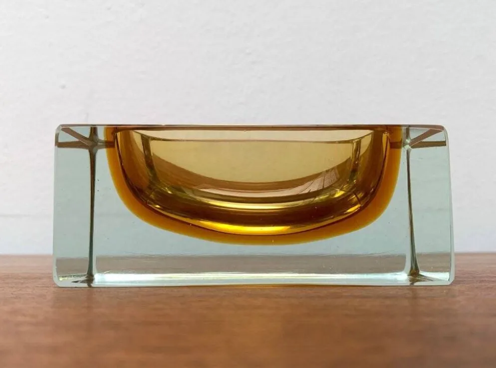 Bol en verre Murano Sommerso des années 1960