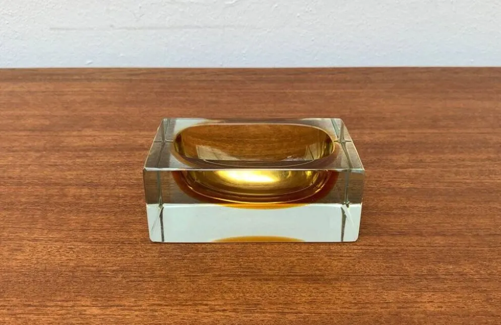 Bol en verre Murano Sommerso des années 1960