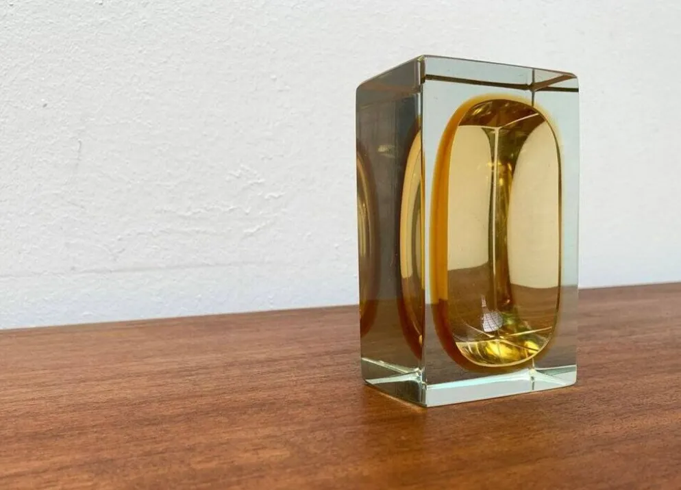Bol en verre Murano Sommerso des années 1960