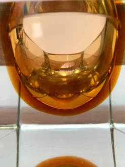 Bol en verre Murano Sommerso des années 1960