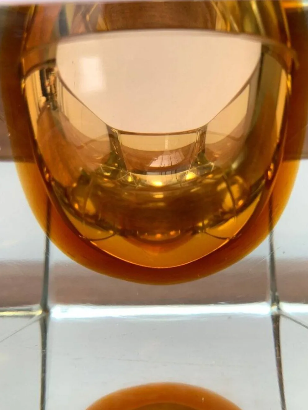 Bol en verre Murano Sommerso des années 1960