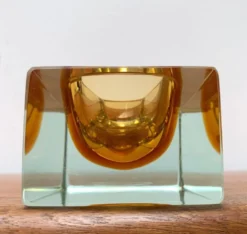 Bol en verre Murano Sommerso des années 1960