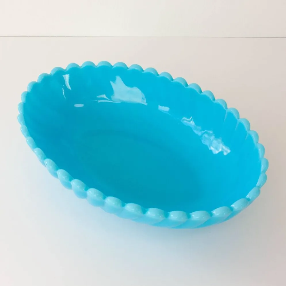 Bol en verre portugais Art Déco par IVIMA, années 1940