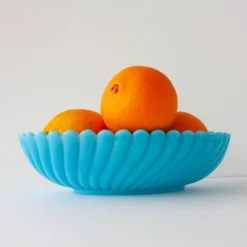 Bol en verre portugais Art Déco par IVIMA, années 1940