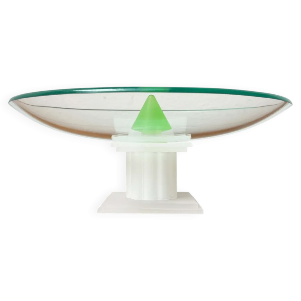 Bol en verre postmoderne du Montana, années 1980