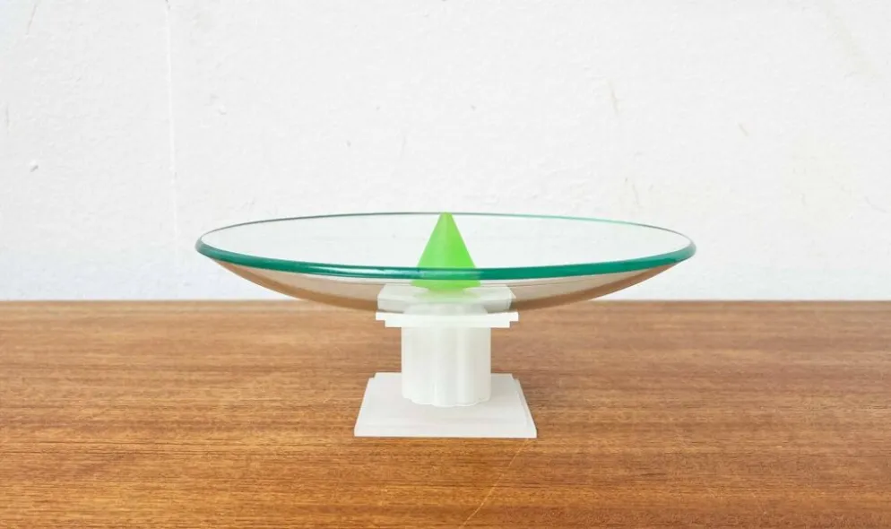 Bol en verre postmoderne du Montana, années 1980