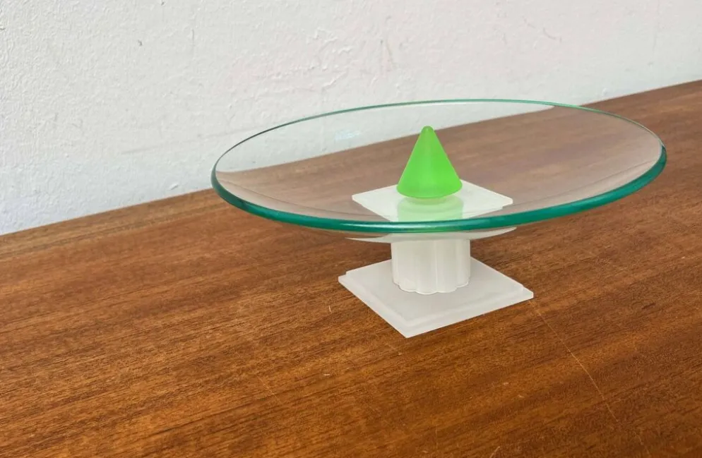 Bol en verre postmoderne du Montana, années 1980