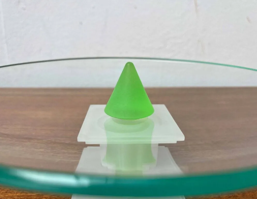 Bol en verre postmoderne du Montana, années 1980