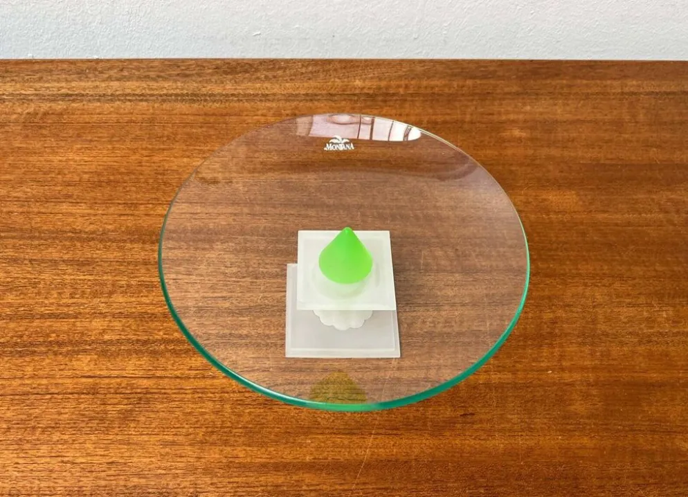 Bol en verre postmoderne du Montana, années 1980