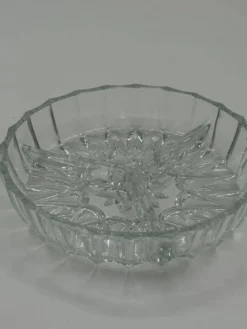 Bol en verre pressé vintage