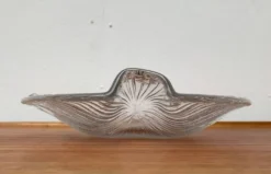 Bol en verre suédois vintage de Pukeberg Glass, années 1970