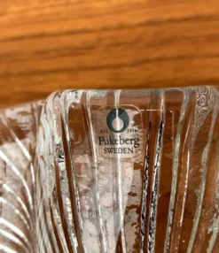 Bol en verre suédois vintage de Pukeberg Glass, années 1970