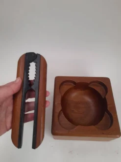 Bol et casse-noix en teak danois Bodum 80s
