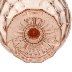 Bol à fruits en verre pressé rose rosaline Art Déco – Scailmont