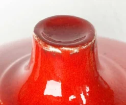 Bol à punch et tasses en céramique allemande de l'Ouest de style mid-century moderne de Jasba, années 1960, ensemble de 7.
