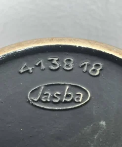 Bol à punch et tasses en céramique allemande de l'Ouest de style mid-century moderne de Jasba, années 1960, ensemble de 7.