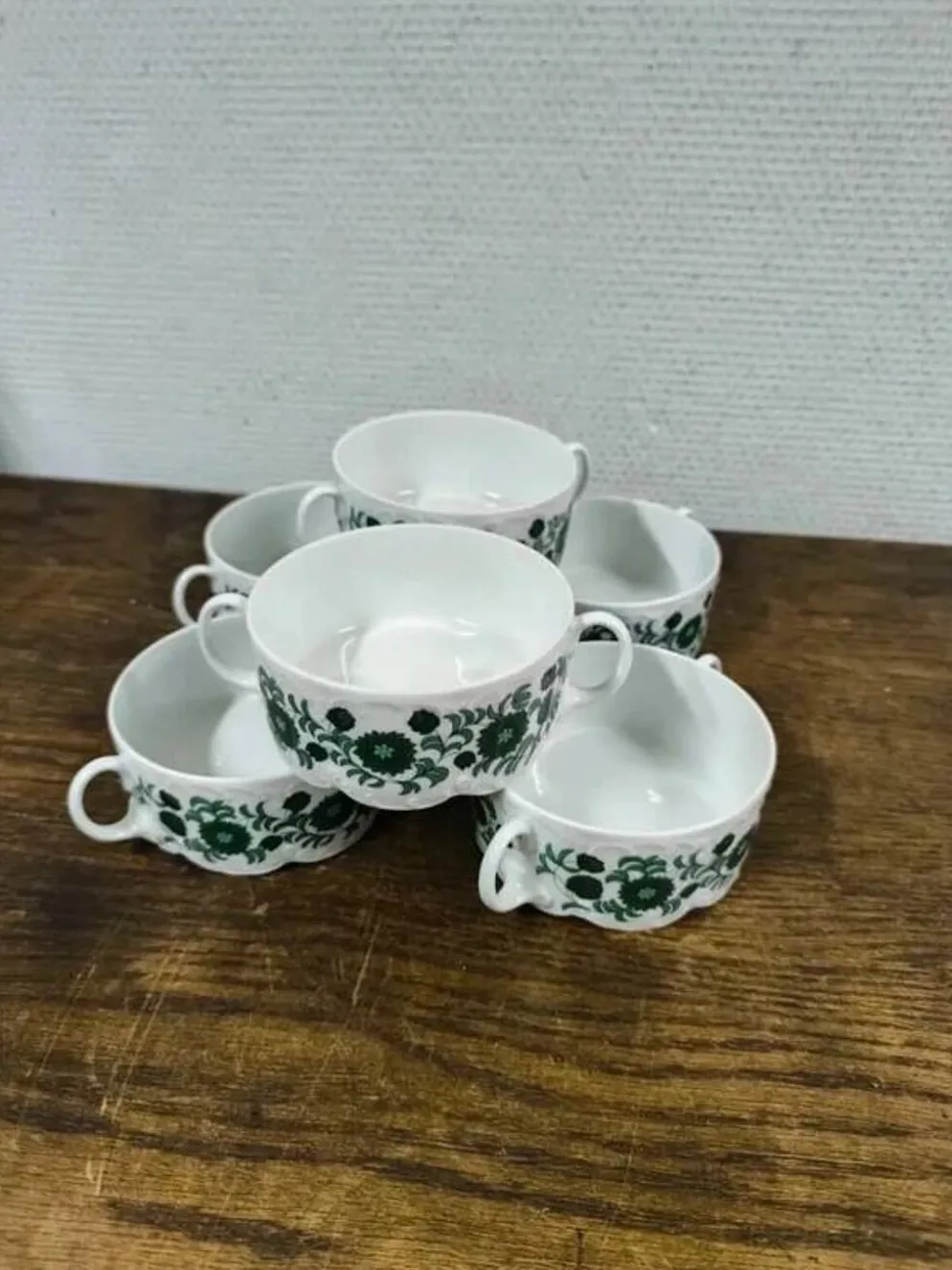 Bols à bouillon / soupe vintage Rosenthal Monbijou Giscard (x6)
