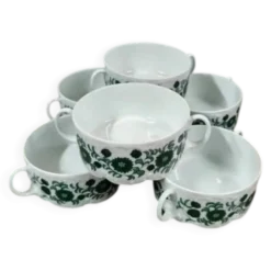 Bols à bouillon / soupe vintage Rosenthal Monbijou Giscard (x6)