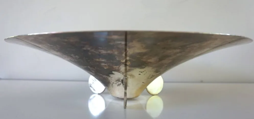 Bol sculptural Bauhaus WMF Ikora par Paul Haustein, 1920