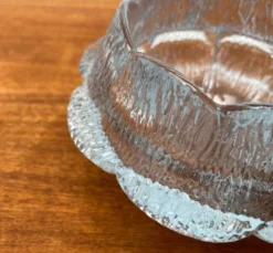 Bols en verre danois de style mid-century moderne de Holmegaard, années 1960, ensemble de 3