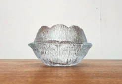 Bols en verre danois de style mid-century moderne de Holmegaard, années 1960, ensemble de 3