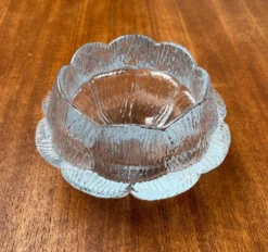 Bols en verre danois de style mid-century moderne de Holmegaard, années 1960, ensemble de 3