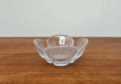 Bols en verre danois de style mid-century moderne de Holmegaard, années 1960, ensemble de 3
