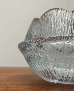 Bols en verre danois de style mid-century moderne de Holmegaard, années 1960, ensemble de 3