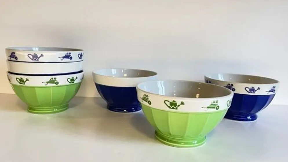3 BOLS Porcelaine Italienne SATURNIA Vintage